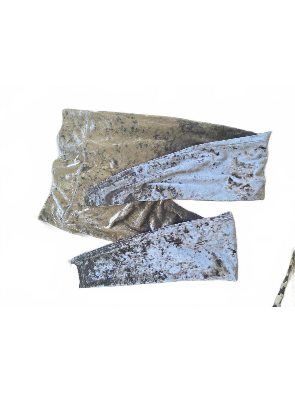 Mossimo Black crushed velvet leggings size large